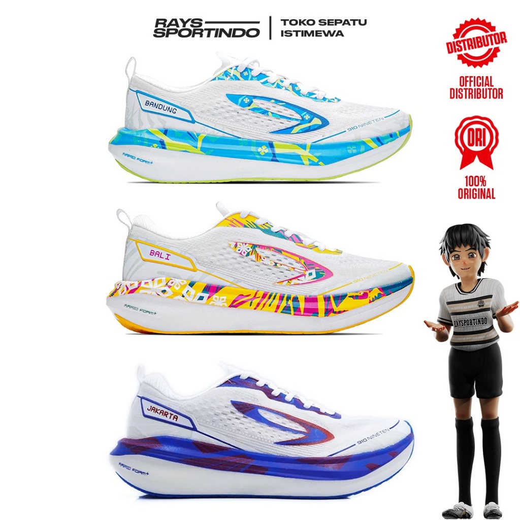 SEPATU RUNNING 910 NINETEN AURORUN STRIDE SE