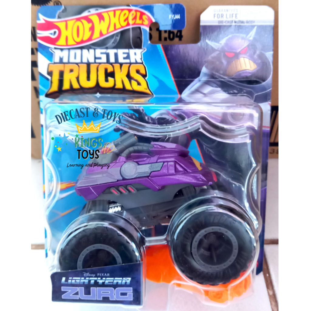 Hot Wheels Monster Truck lightyear Zurg Ungu Original Mattel