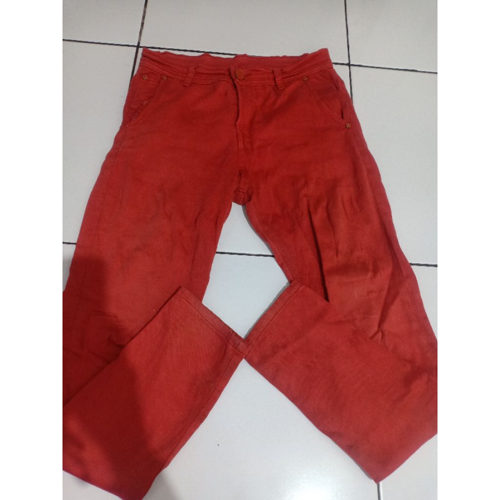 Celana Jeans Cewek Orange Pl