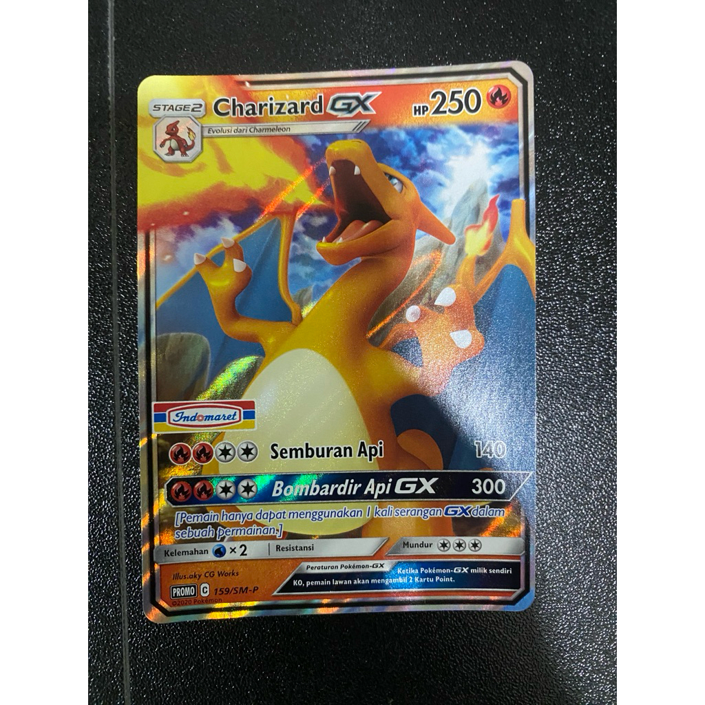 kartu pokemon charizard promo indomaret indonesia