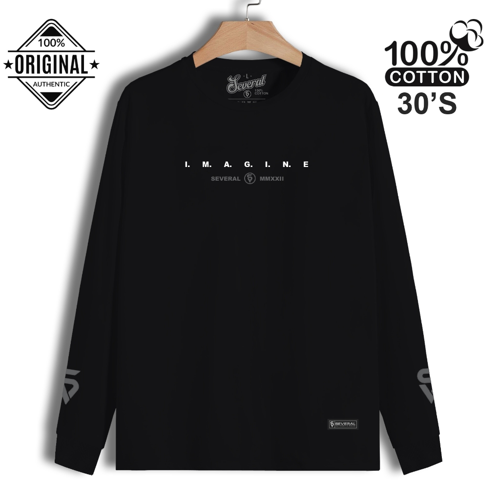 Several Long Sleeve | Lengan Panjang Several Original | Kaos Pria Wanita | Baju Distro Unisex | Seve