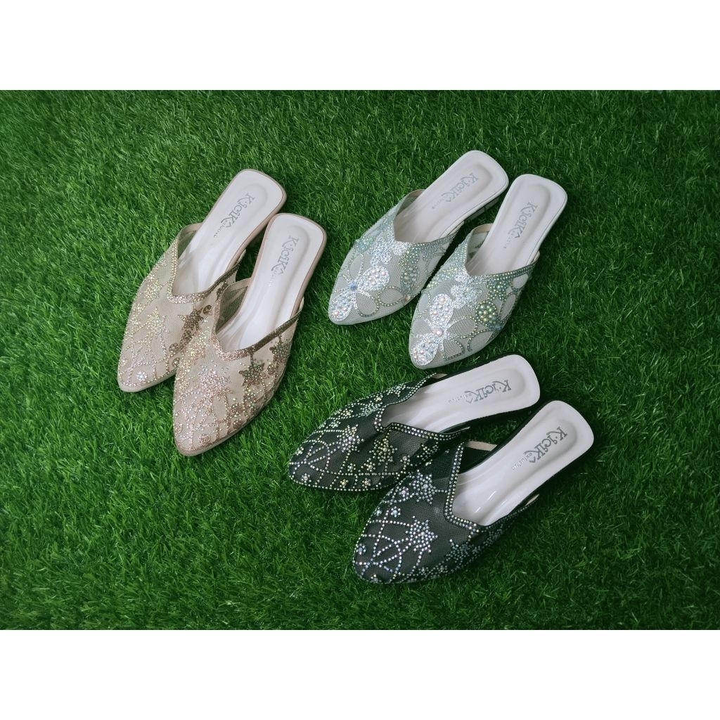 FlashSale | KCE - 95/ Sepatu Kondangan Permata/ Sepatu pesta/Wedges Wanita Dewasa/ Sendal Wanita/ Se