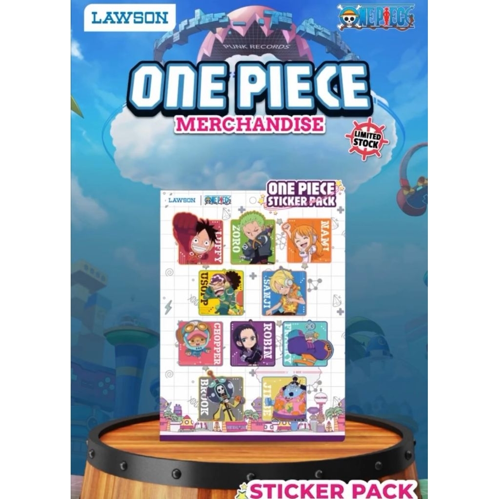 One Piece Sticker Pack Lawson Edition