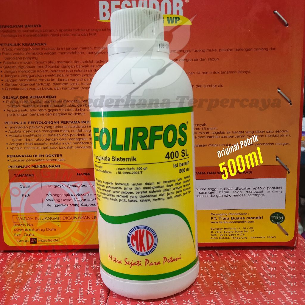 Fungisida Sistemik FOLIRFOS 400 SL Pengendali Hama Jamur