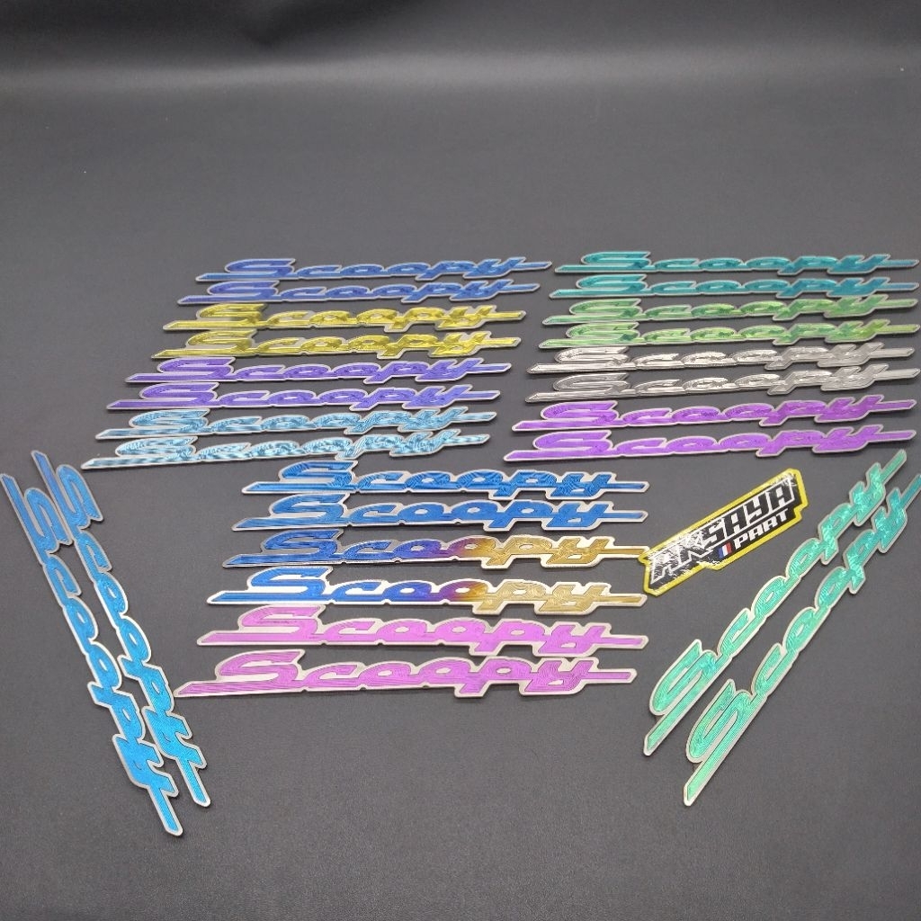 EMBLEM LOGO SCOOPY TITANIUM ORIGINAL VIETNAM