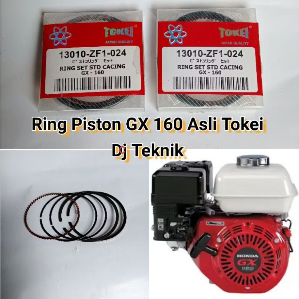 Ring seher std gx160 TOKEI / ring piston std mesin GX160 TOKEI