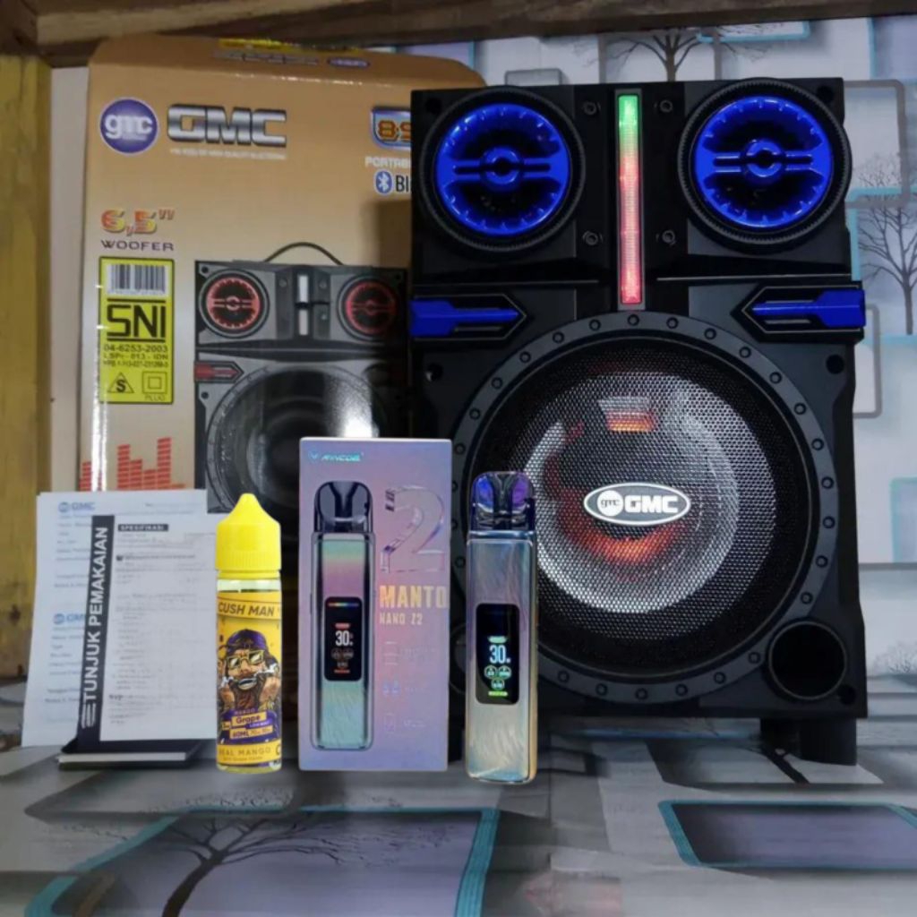 New Promo M N T O Z 2 Elektronik Speaker Meeting GMC 897Q Bluetooth Suara Bass Mantap Asli Murah