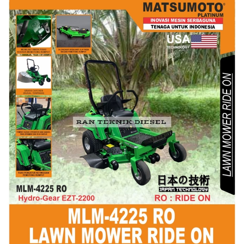 Mesin Potong Rumput MATSUMOTO MLM 4225 RO Lawn Mower