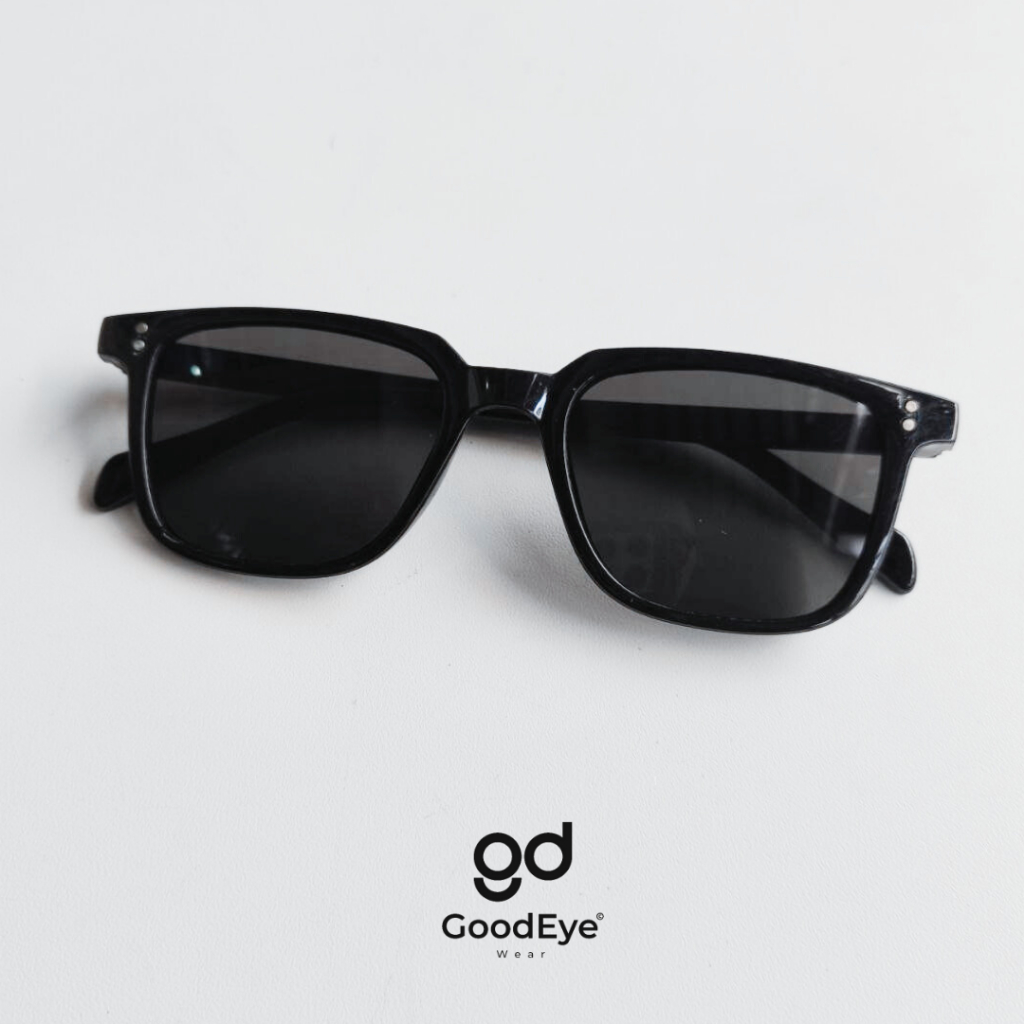 Kacamata Hitam Retro Cozy Vintage Pria Wanita