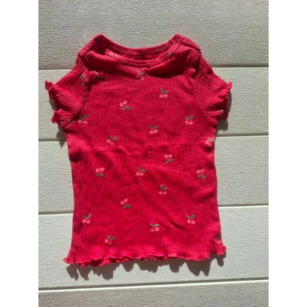 Atasan Rib anak perempuan lucu brand