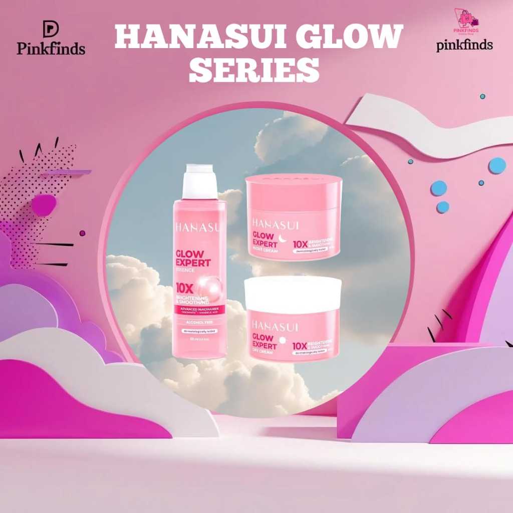 PINKFINDS l Hanasui Glow Expert Series l Toner, Day Cream, dan Night Cream l 100% ORIGINAL