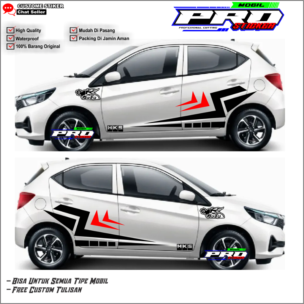 PROMO STICKER BRIO STIKER BRIO RS STICKER MOBIL BRIO STICKER VARIASI MOBIL BRIO STICKER HONDA BRIO