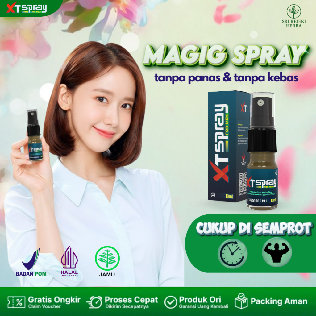 XT SPRAY minyak tahan lama anti kebas magic oil pria bpom