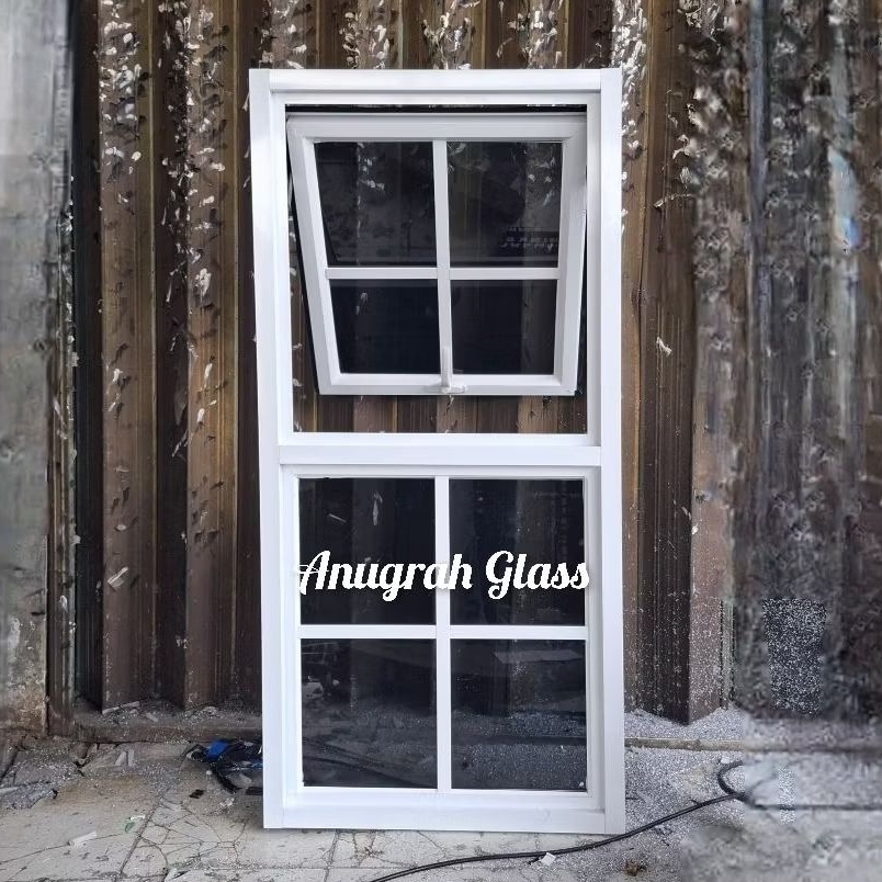 jendela aluminium jungkit setengah kaca mati kusen 3inc merek alexindo kaca 5mm