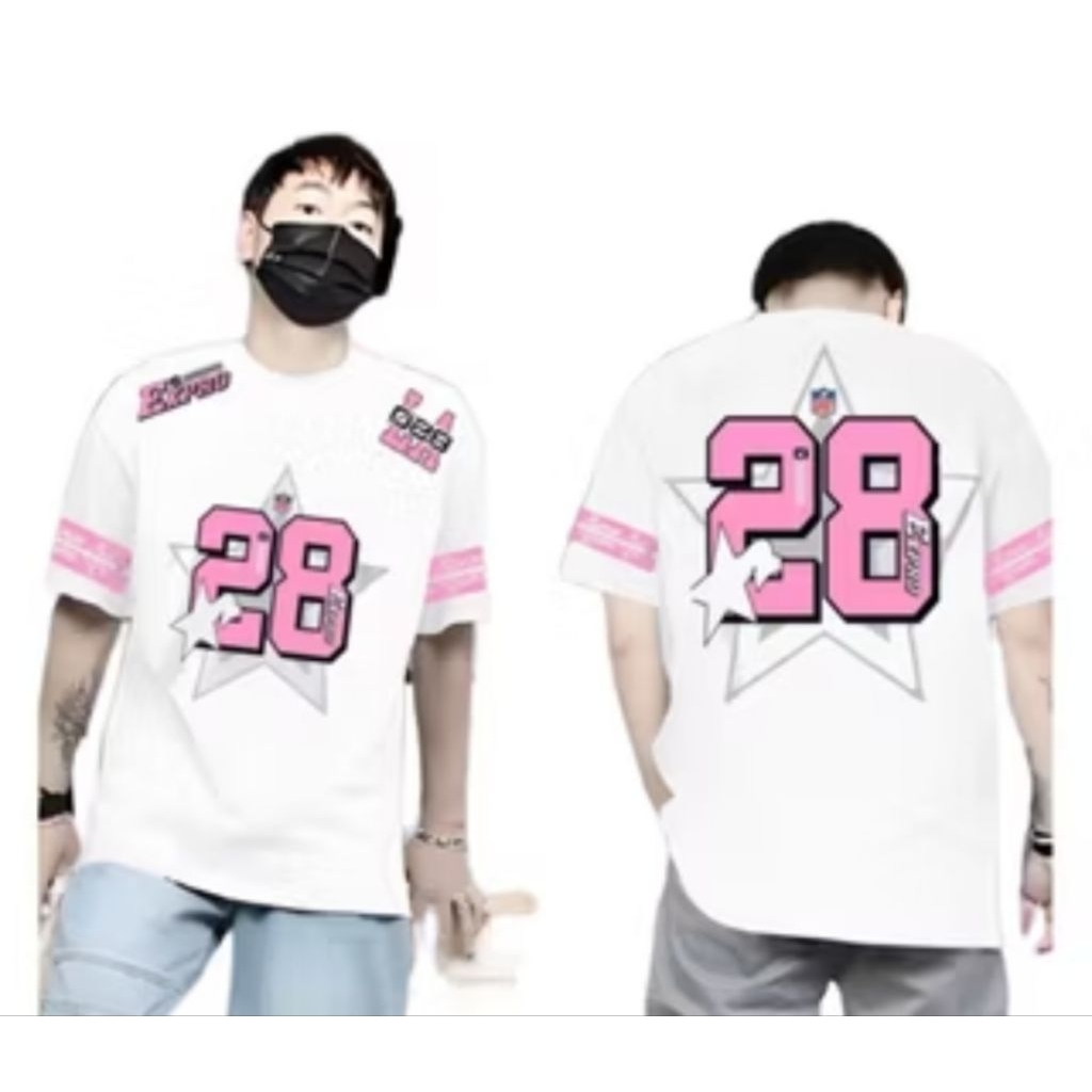 kaos distro pria dan wanita 28 EXPRO pink / baju kaos distro animasi terlaris dan termurah 2025 / ka