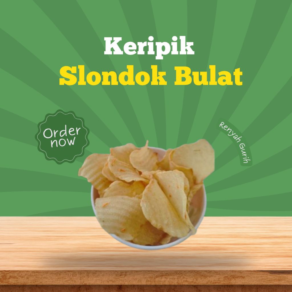 Kerupuk Slondok Singkong Bulat Gurih Renyah