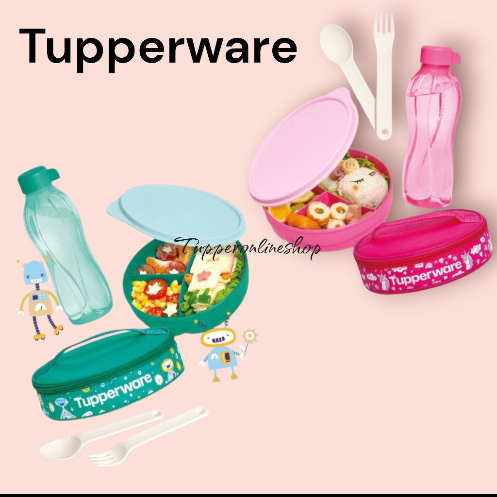 Unicorn lunch set tupperware / robot lunch set tupperware / tempat makan anak