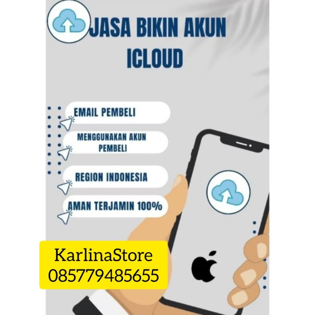 Jasa Pembuatan Icloud id Apple Iphone aman dan amanah