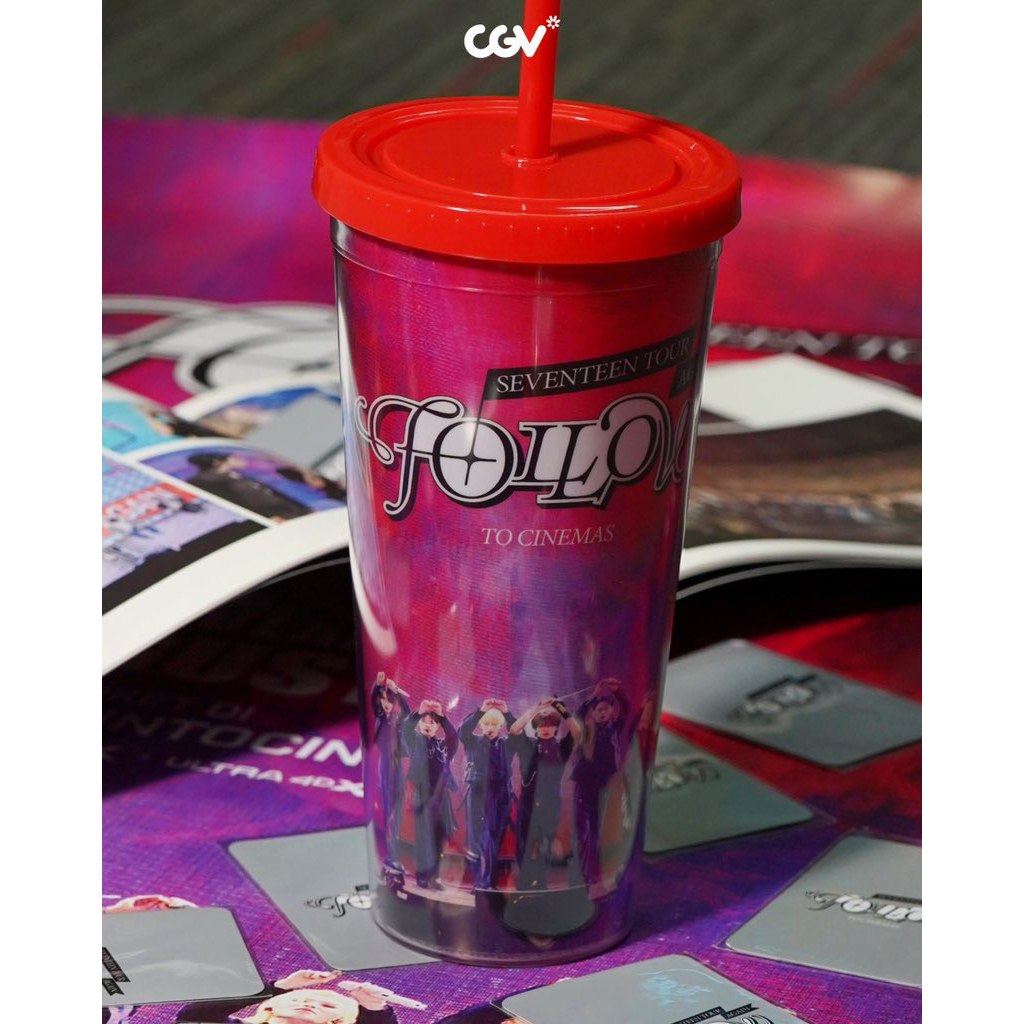 tumbler seventeen follow to cinemas cgv + photocard the8