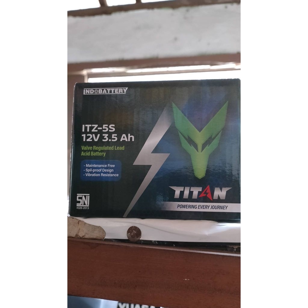 AKI KERING Merk TITAN 12volt 3,5 amper