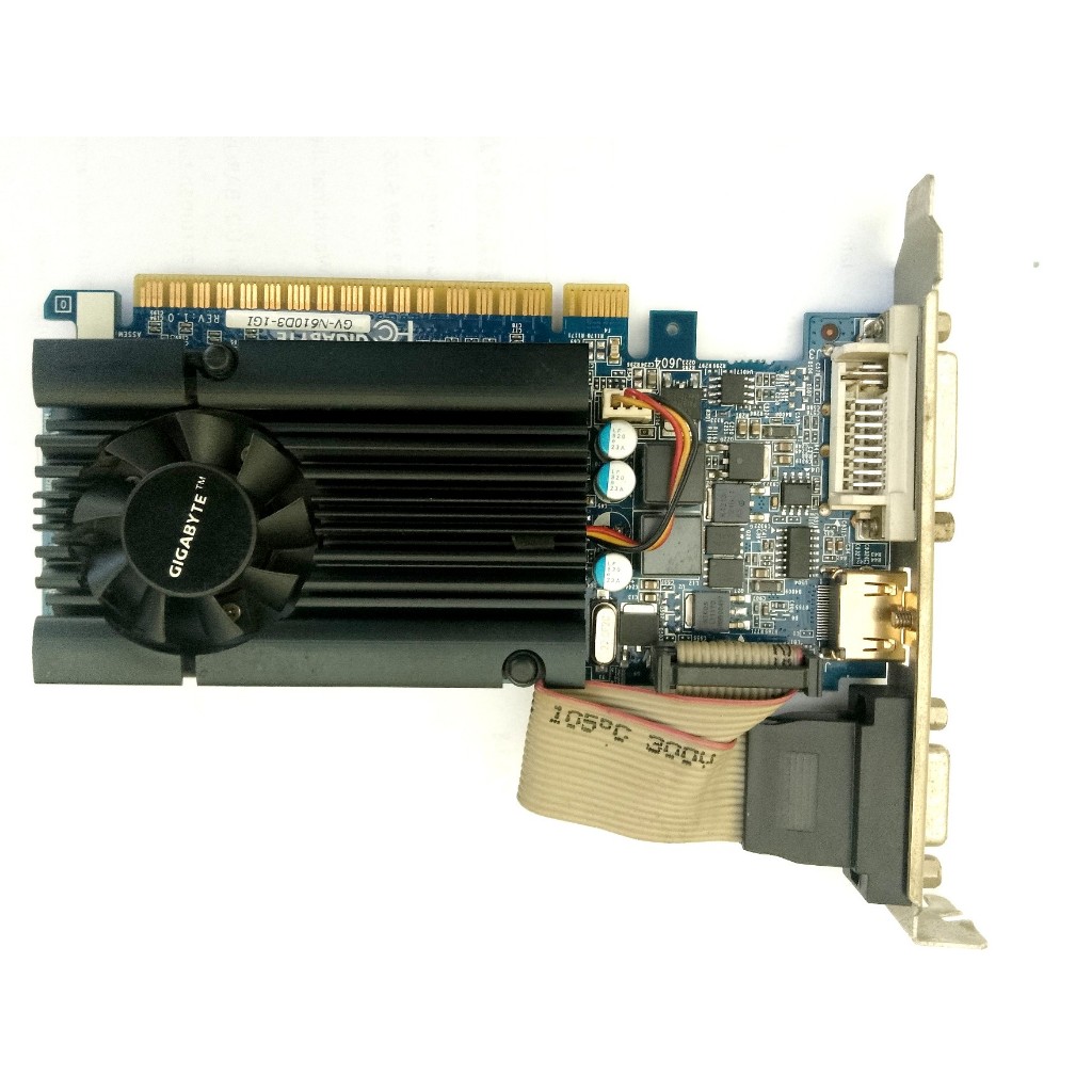 VGA GIGABYTE GT 610 1GB GDDR3| Bekas Mulus Siap Pakai | Cocok Untuk Kantor & Desain Ringan