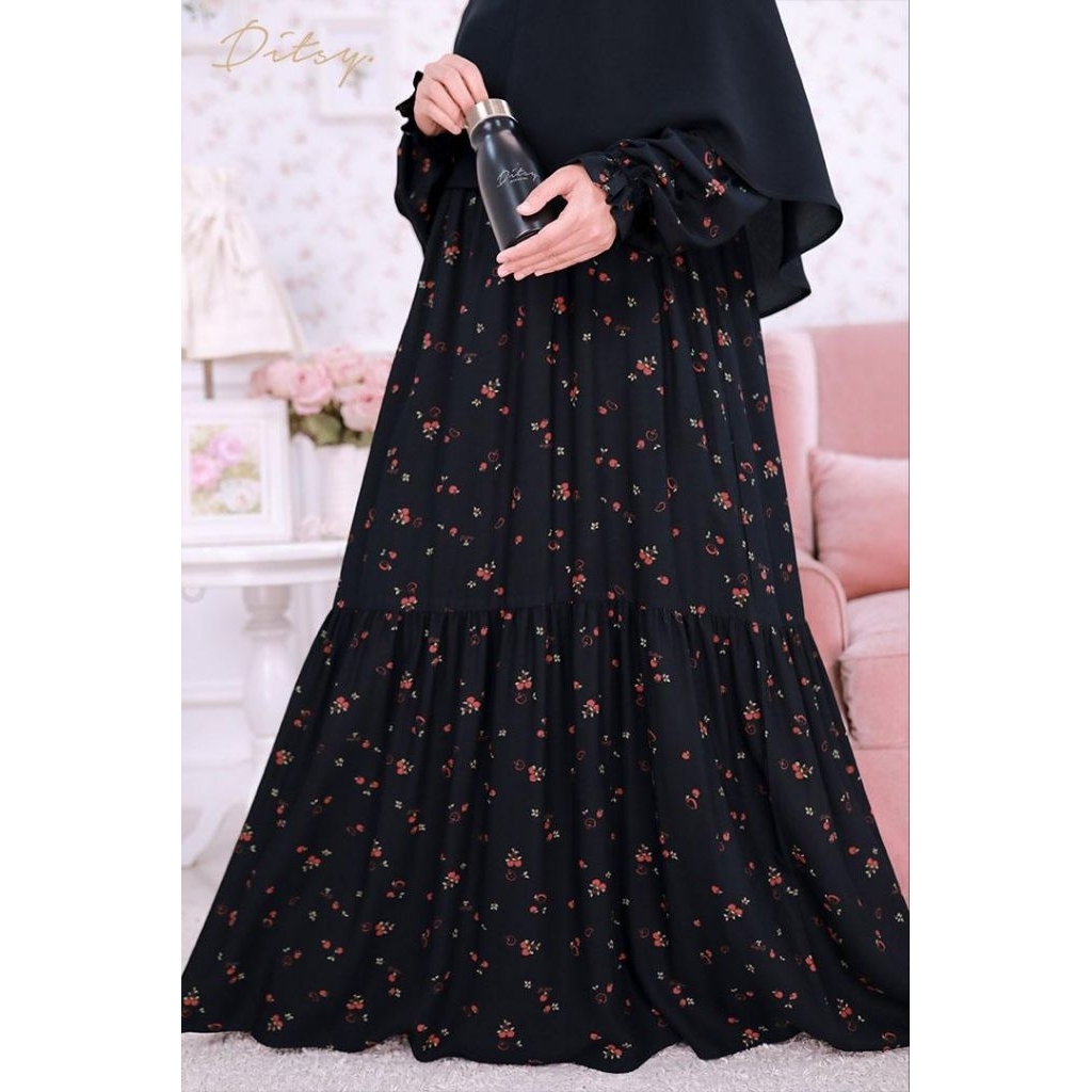 Ditsy Oktober Pomme jetblack