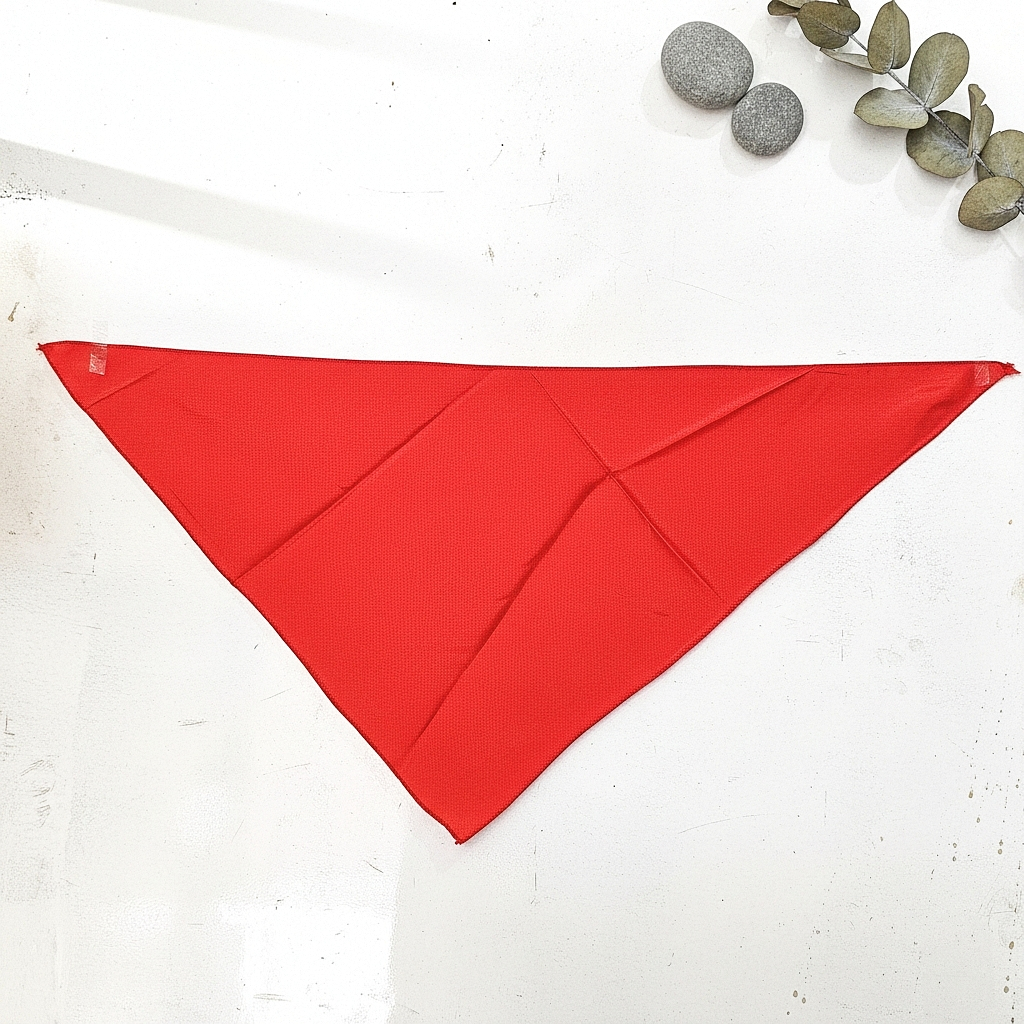 Slayer / Syal Bandana Iket Segitiga Polos Merah | Scraft Paskibra Merah Polos