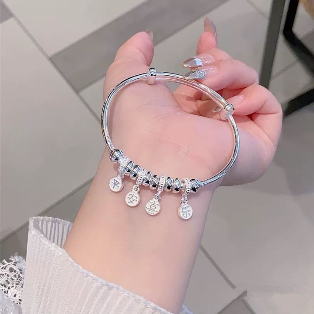 COD Gelang Pandora titanium Accesories Import Gelang Bracelet wanita