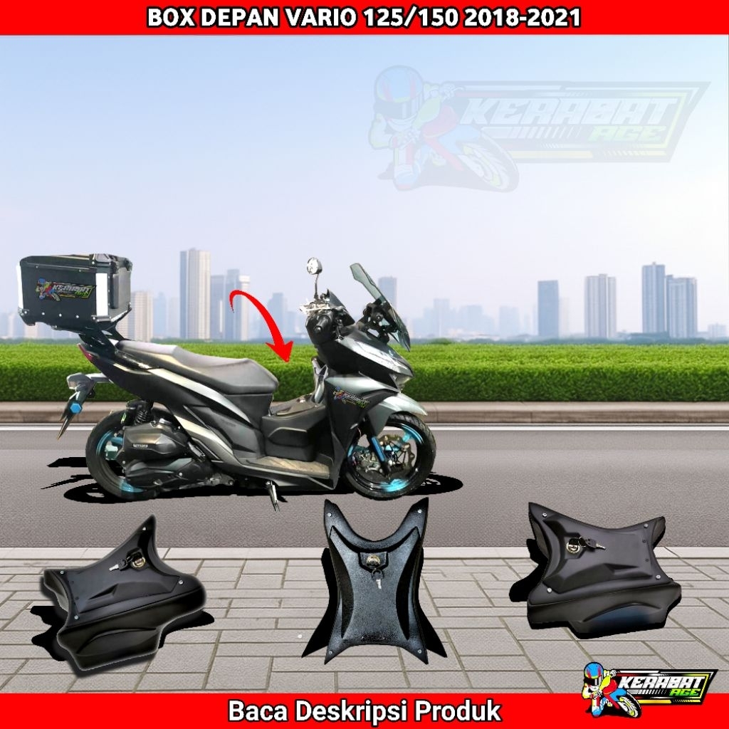 Box vario / Box depan Tengah Honda vario 150 - 125 Led New