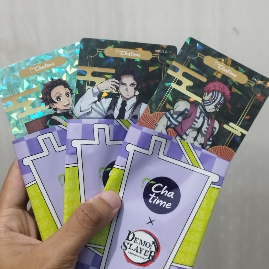 kartu demon slayer chatime