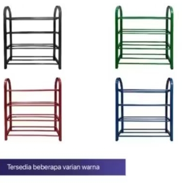 RAK SUSUN 4 BAHAN PLASTIK TEBAL | RAK 2 TINGKAT | RAK SEPATU