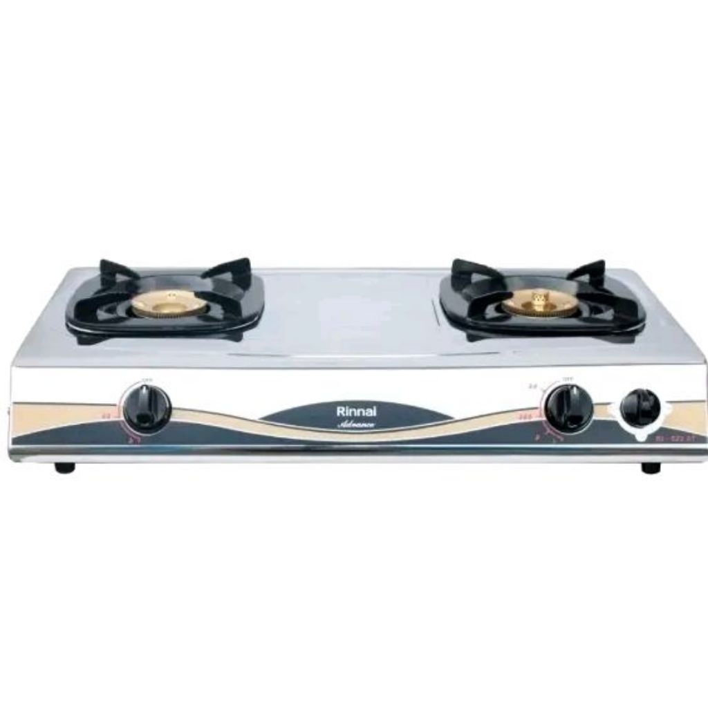 Kompor Gas Rinnai 2 Tungku RI-522AT | 522 AT RI522AT RI522
