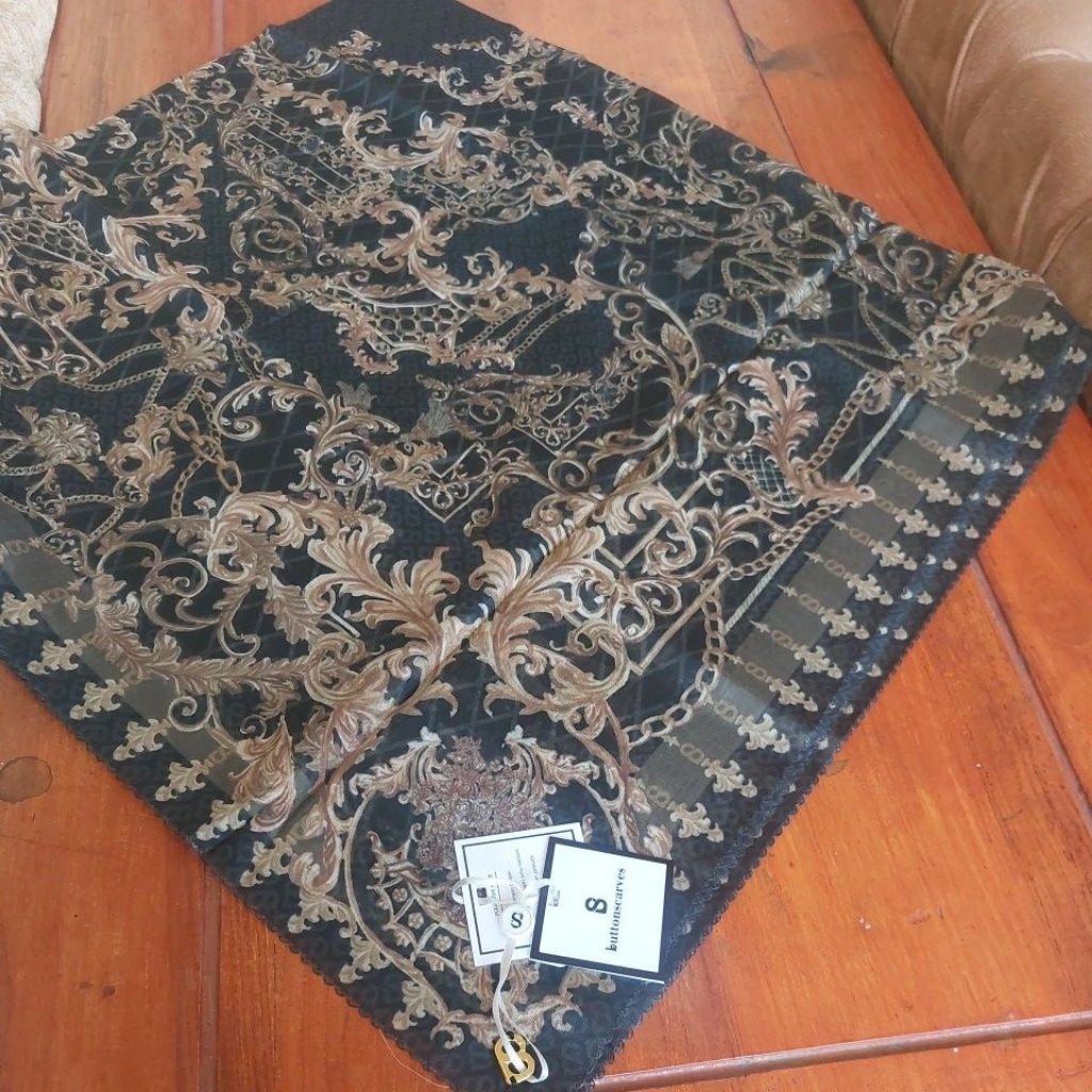 Jilbab segiempat buttonscarves original