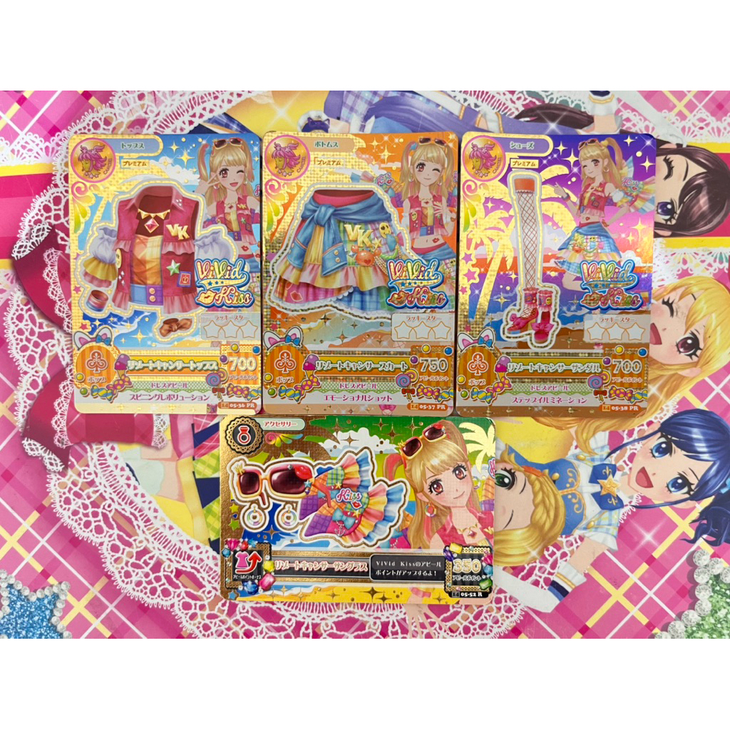 Kartu Aikatsu Premium Resort Cancer Mikuru Natsuki Vivid Kiss Consellation Zodiak Zodiac Jepang Set 