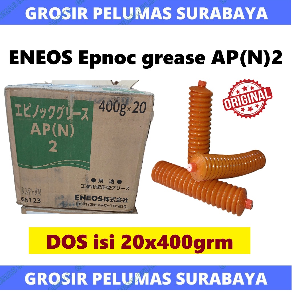GROSIR DOS Original Gemuk Lithium ENEOS Epnoc Grease AP (N) 2 Stempet JEPANG AP N2 isi 20 Tube 400gr