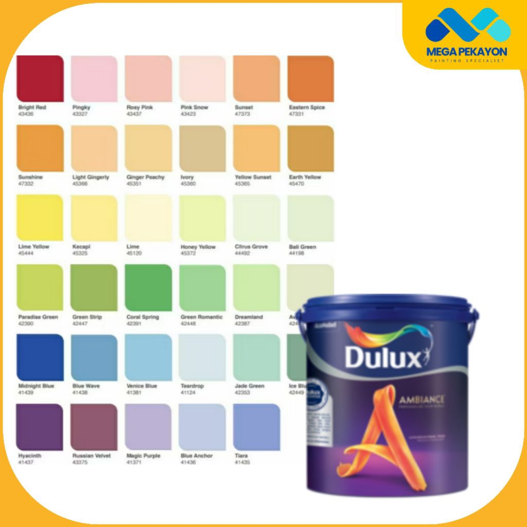 CAT DULUX AMBIANCE Premium 2,5 L / Cat Tembok Dulux / Cat Interior / Cat Premium