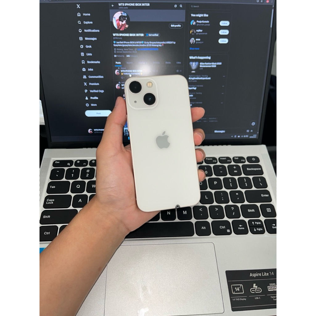 iPhone 13 mini 128 gb ex inter all operator smartphone murah malang sinyal aman hp second