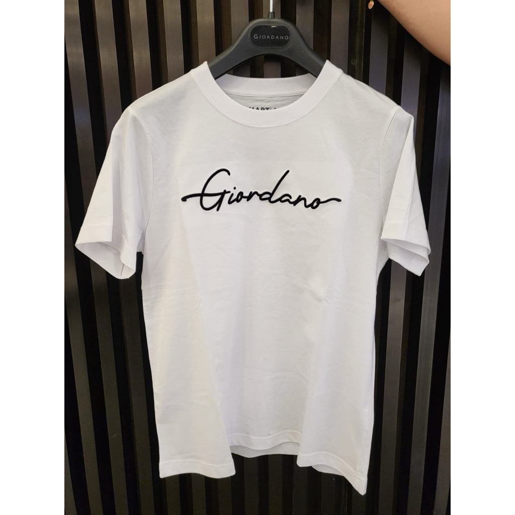 GIORDANO SIGNATURE PRINT TEE  - Jastip Kaos Giordano