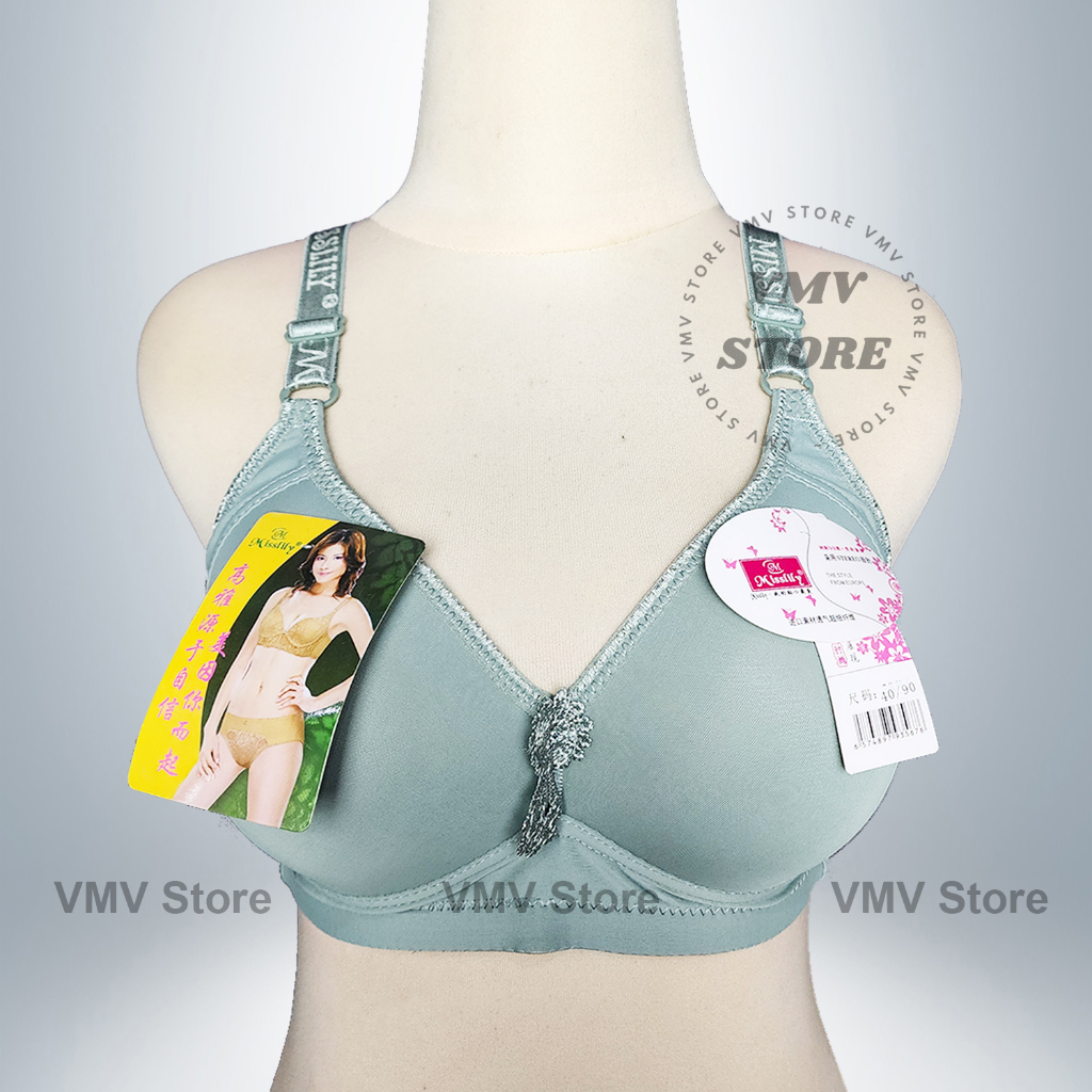 Bra Jumbo Misslily 128 N Cup C Besar Bh Wanita Tanpa Kawat Kait 3 Busa Tipis