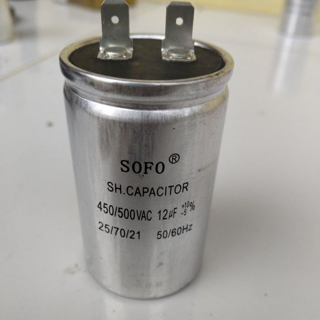 capasitor mesin cuci 1tabung 12uf original