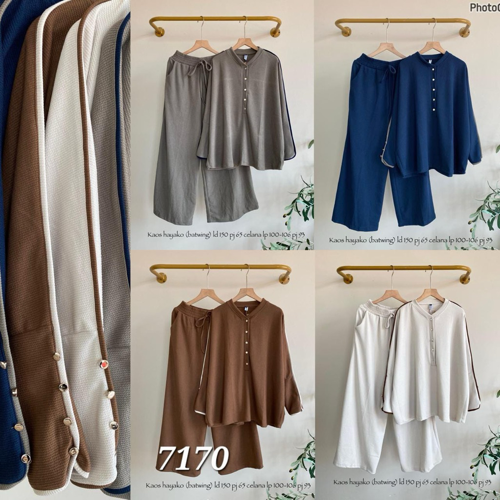 one set knit rib batwing