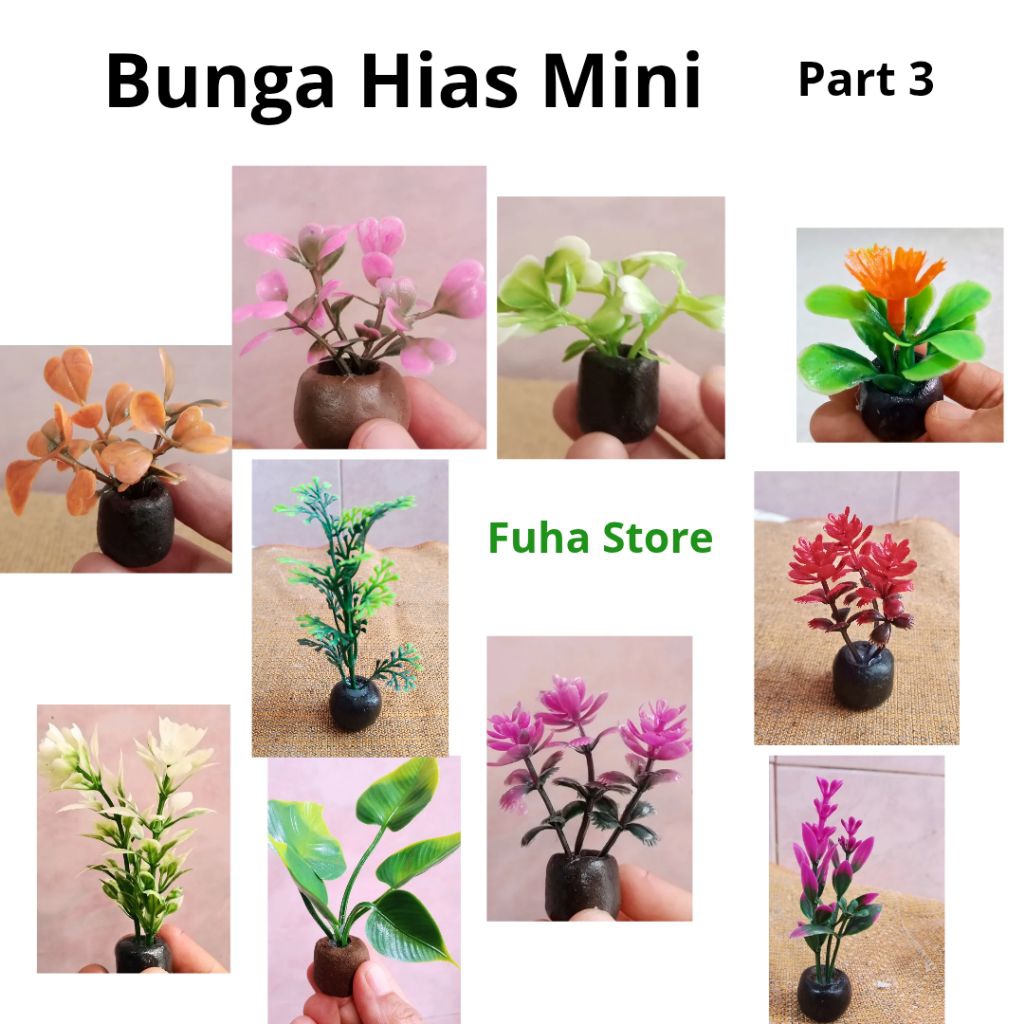 Bunga Hias Mini part 3 / bunga kecil / miniatur bunga