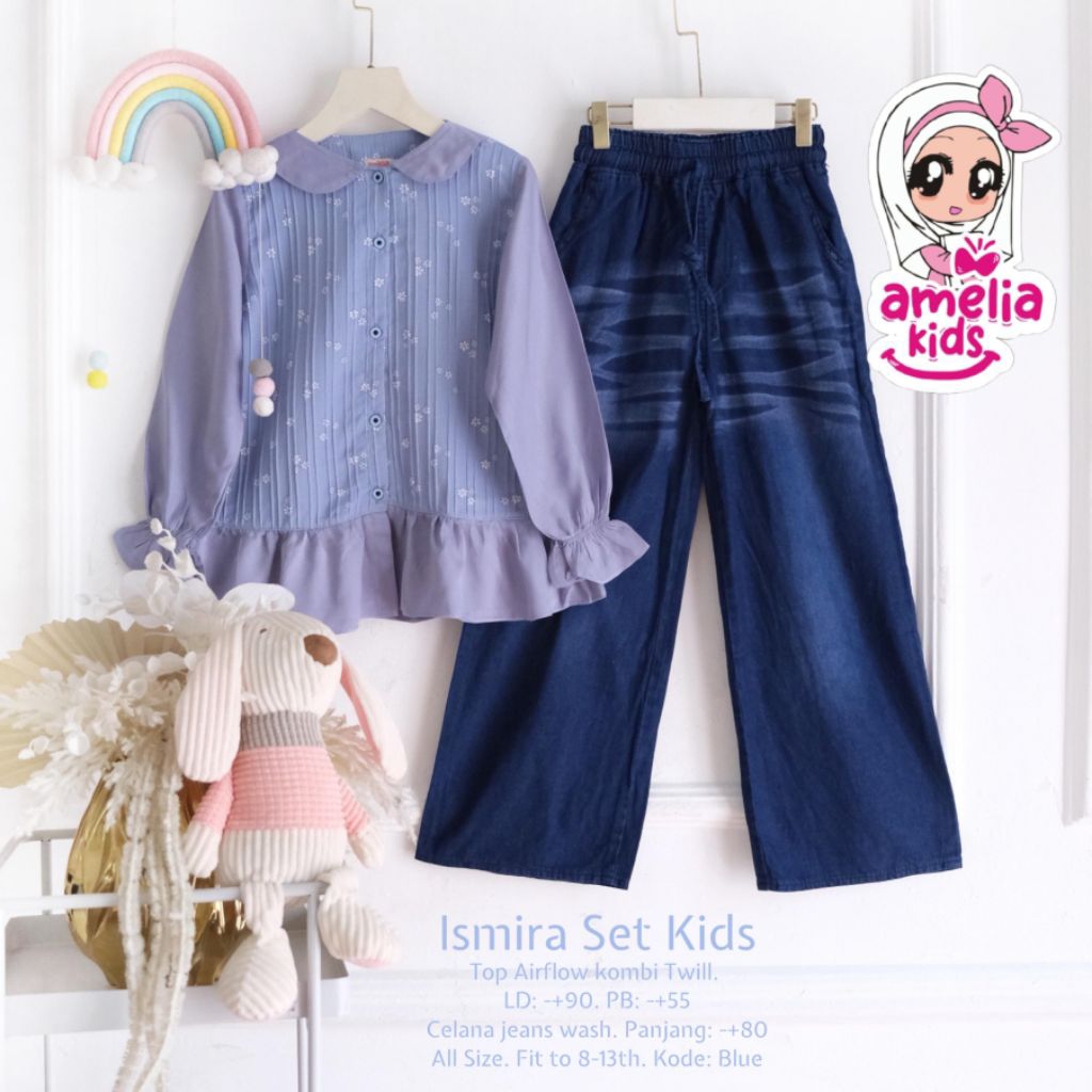 Ismira Set Kids Setelan Anak Perempuan Setelan Anak Perempuan Original Ori Amelia Kids