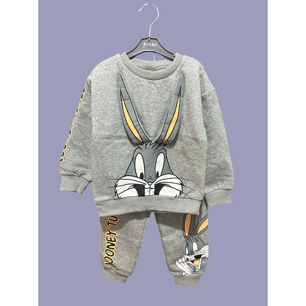 Zara setelan sweater looney tunes