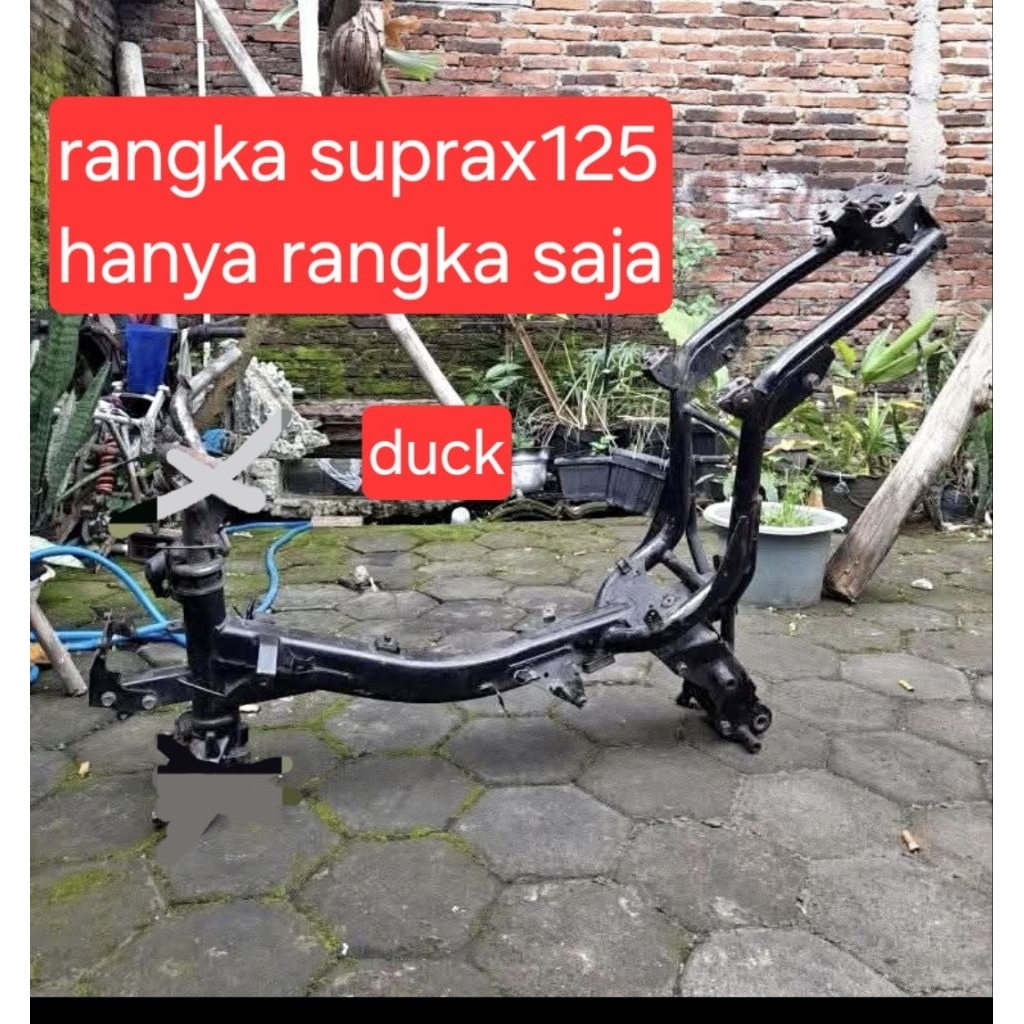rangka supra x 125 original rangka utuh center