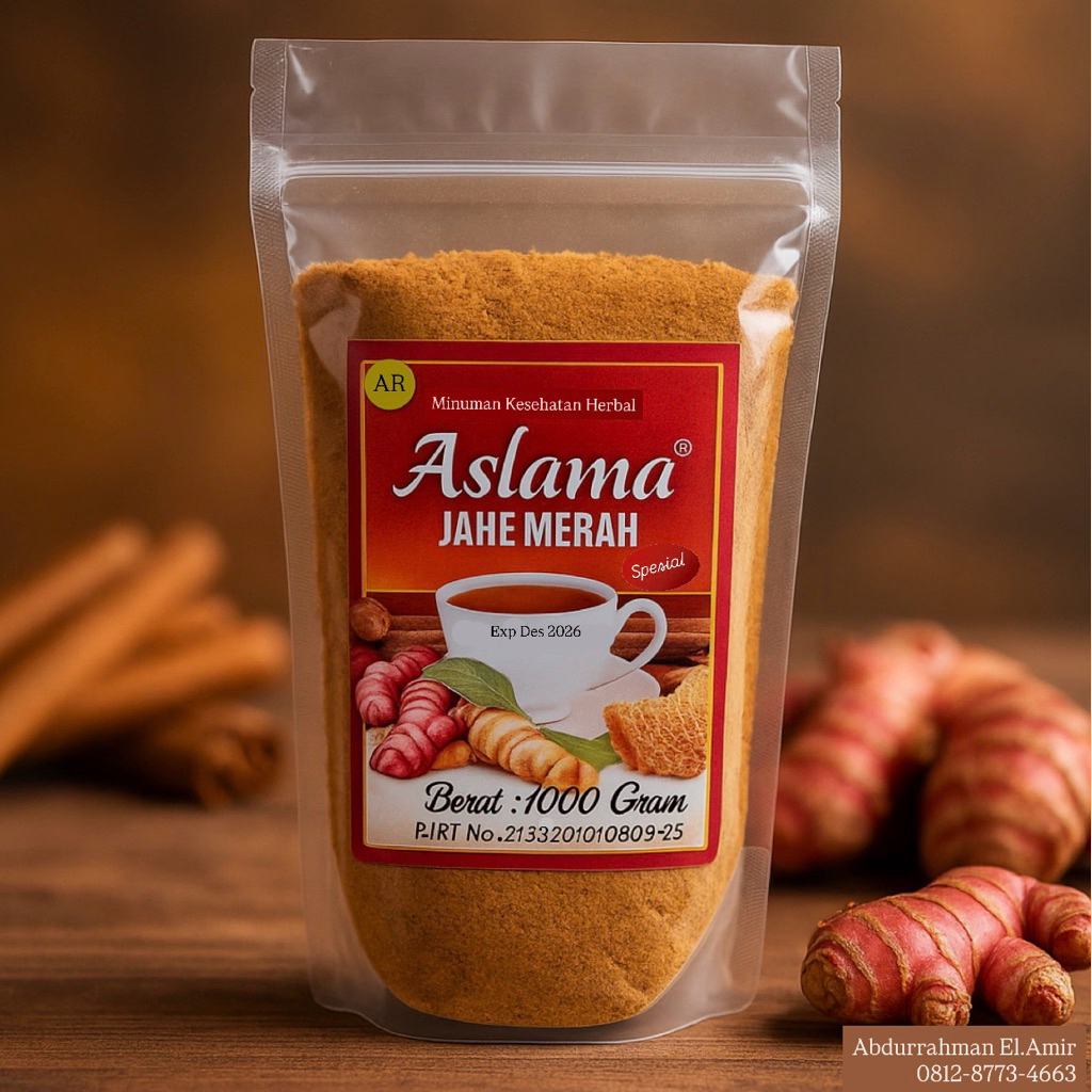 JAHE MERAH GULA AREN | JAHE MERAH ASLAMA | MINUMAN JAHE 500gr