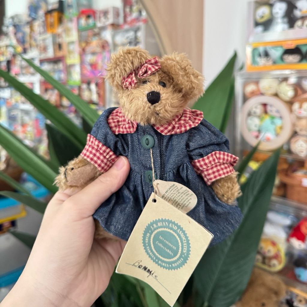 Boyds Mini Teddy Bear Jeans / Boneka Beruang boyds