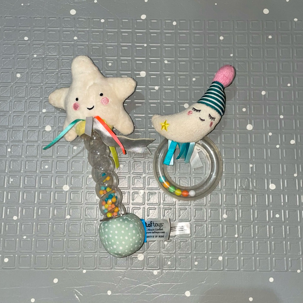 PRELOVED TakeAll TafToys Star and Moon Rattle | TafToy Taf Toys Toy Mainan Edukasi Anak Bayi Baby Ko