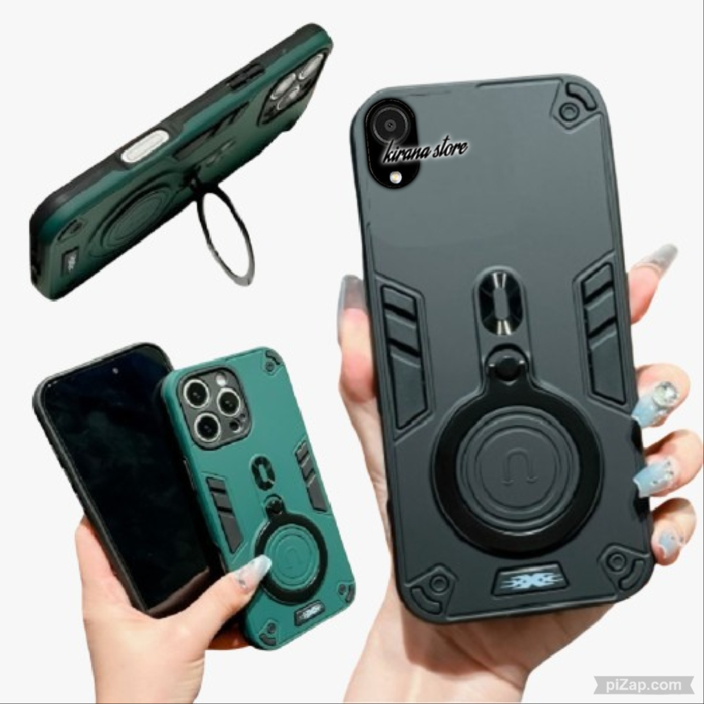 CASE HP IPHONE XR Hard Case Robot Kickstand Case Ring Pro stand Holder New Cover