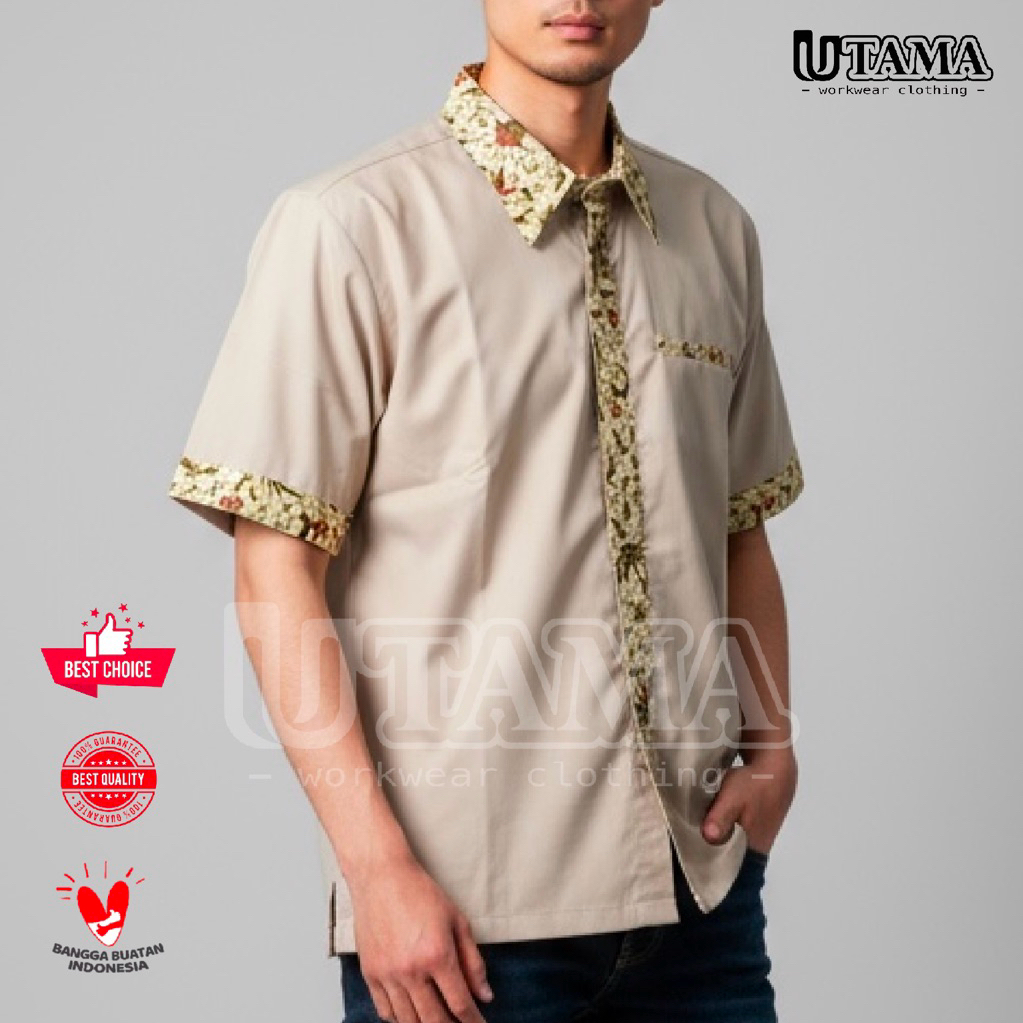 Kemeja Kerja Batik - Seragam Driver - Seragam Sopir - Seragam Bus Jet - Seragam Pramusaji - Seragam 